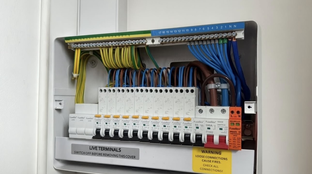 Emergency consumer unit repair by Cobham electricians